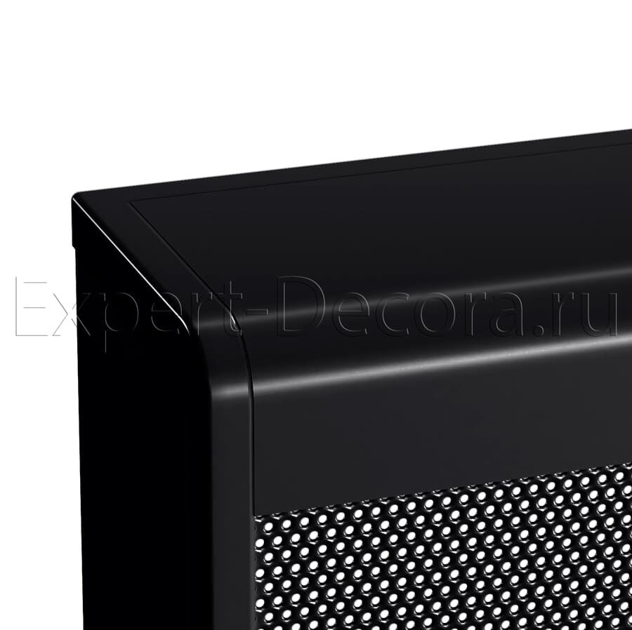 картинка Защитный экран на батарею Классик, с боковинами, черный, RAL 9005 от магазина Эксперт Декора