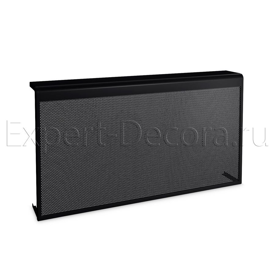 картинка Защитный экран на батарею Классик, с упорами, черный, RAL 9005 от магазина Эксперт Декора