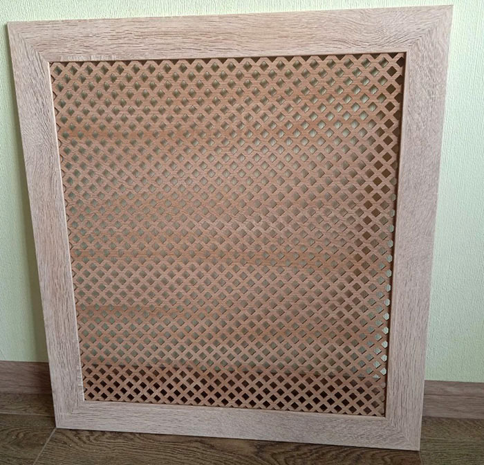 картинка Распродажа. Рамка на батарею из МДФ, Simple, Глория, Сонома, 600х650 мм (ШхВ) от магазина Эксперт Декора