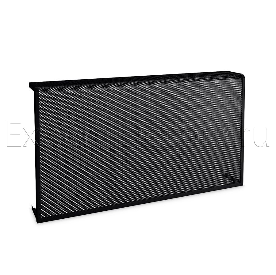картинка Навесной экран из металла, с упорами, черный, RAL 9005 от магазина Эксперт Декора