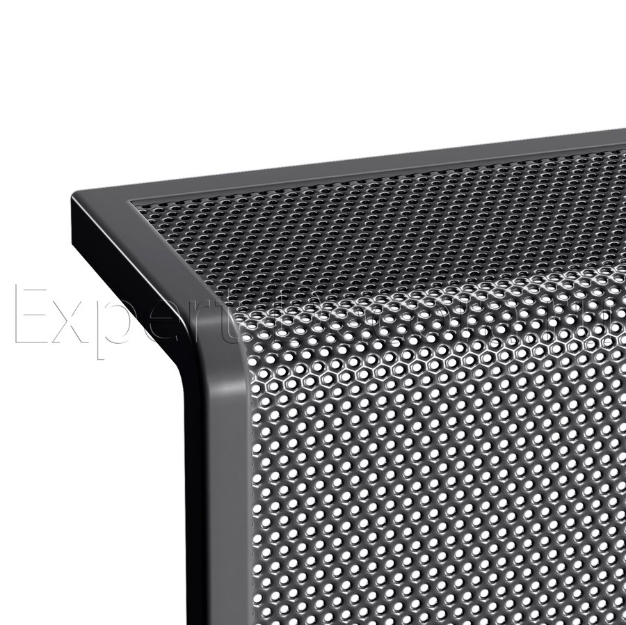картинка Навесной экран из металла, с упорами, черный, RAL 9005 от магазина Эксперт Декора