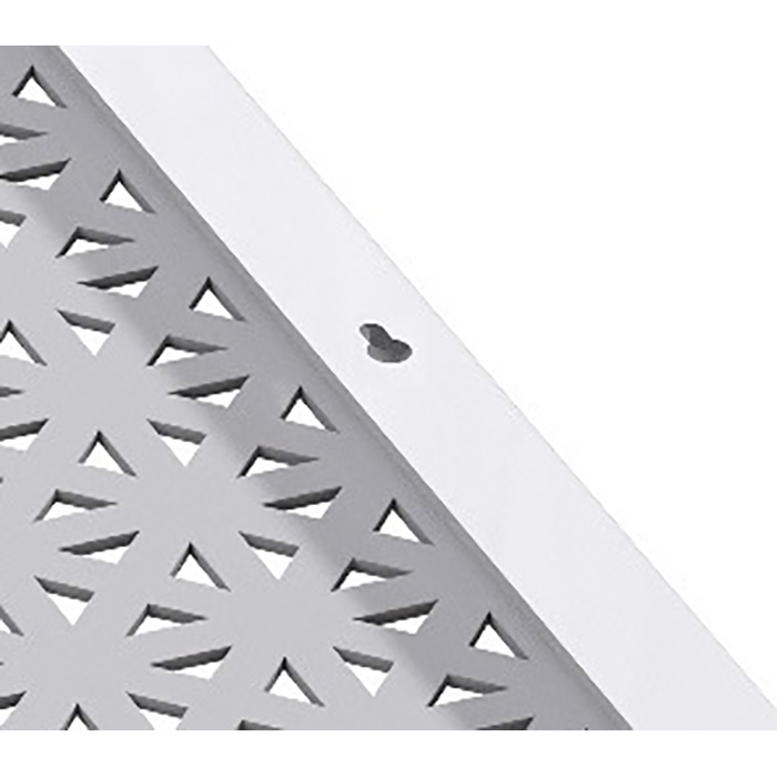 картинка Навесной экран-рамка для батареи из композитного материала ALKOPA, Белый глянец от магазина Эксперт Декора