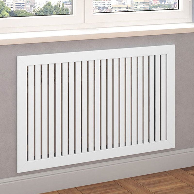 картинка Рамка на батарею отопления с прямым профилем из реек Pro  от магазина Эксперт Декора