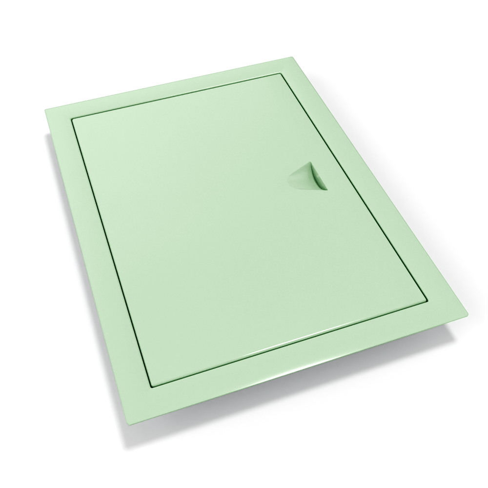 картинка Люк ревизионный с магнитами, металл, бело-зеленый, RAL 6019 от магазина Эксперт Декора