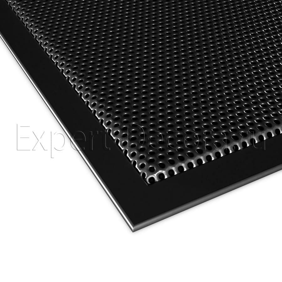 картинка Решетка на батарею встраиваемая, металл, черная, RAL 9005 от магазина Эксперт Декора