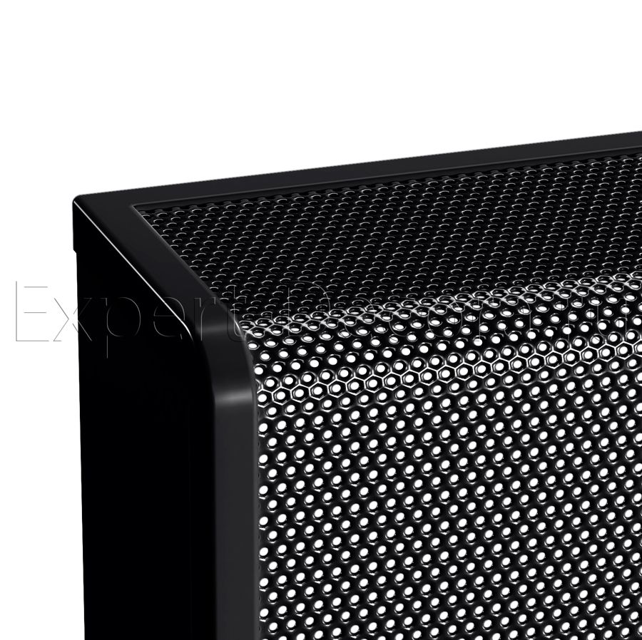 картинка Навесной экран из металла, с боковинами, черный, RAL 9005 от магазина Эксперт Декора