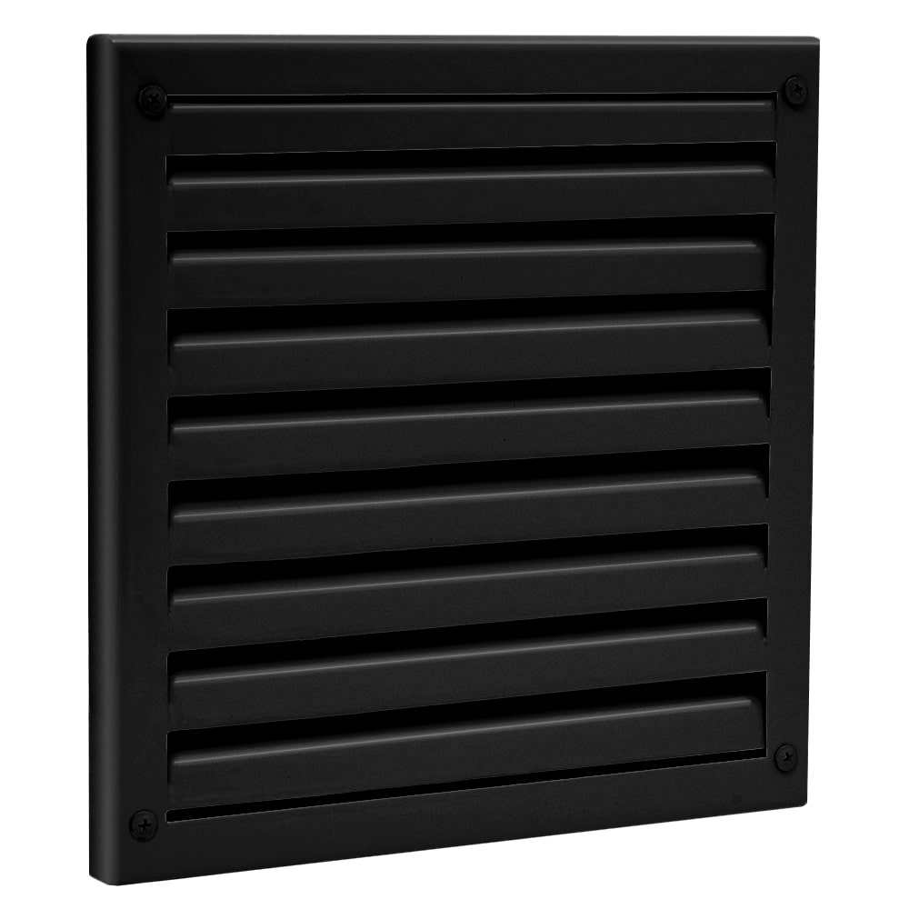 картинка Решетка вентиляционная жалюзийная ExDe, черная, RAL9005 от магазина Эксперт Декора