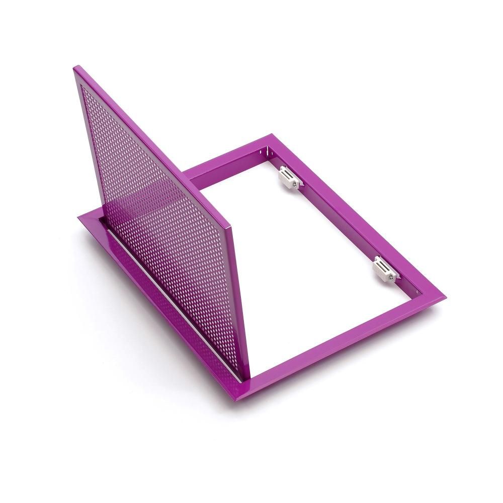 картинка Люк ревизионный перфорированный, металл, фиолетовый RAL 4008 от магазина Эксперт Декора
