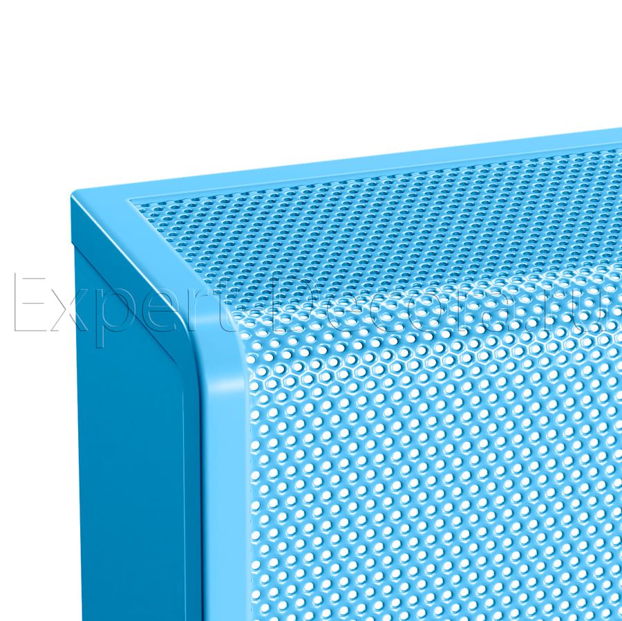 картинка Навесной экран из металла, с боковинами, голубой, RAL 5012 от магазина Эксперт Декора
