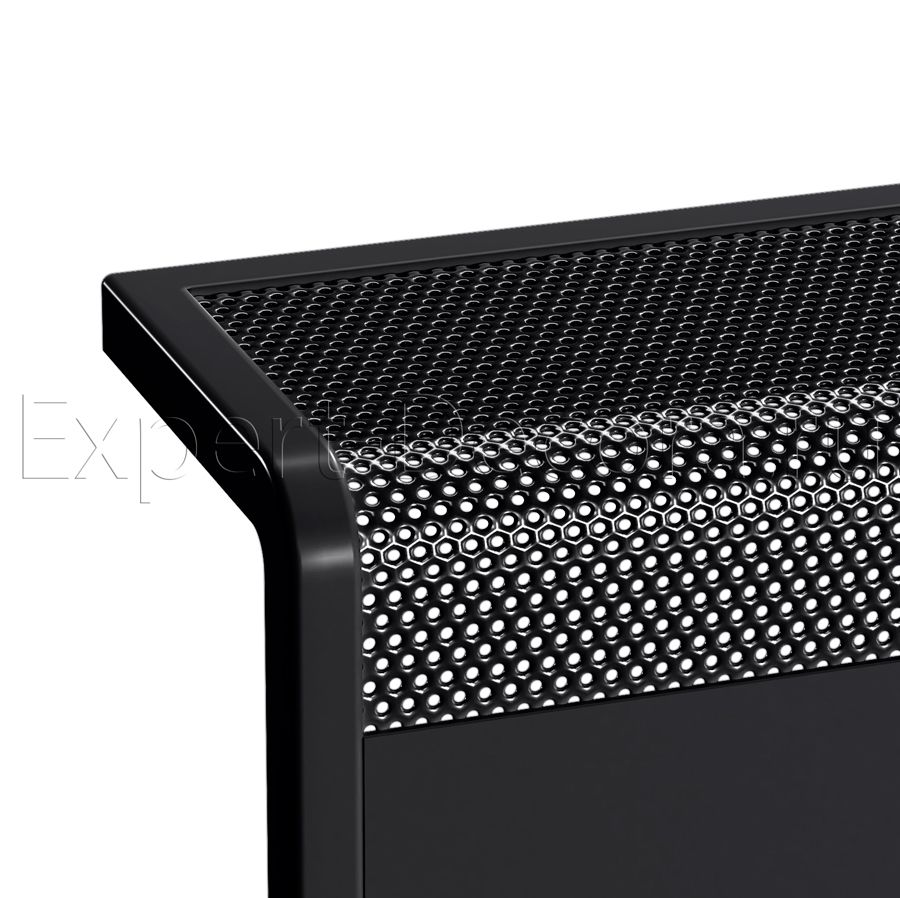 картинка Защитный экран на батарею Модерн, с упорами, черный, RAL 9005 от магазина Эксперт Декора